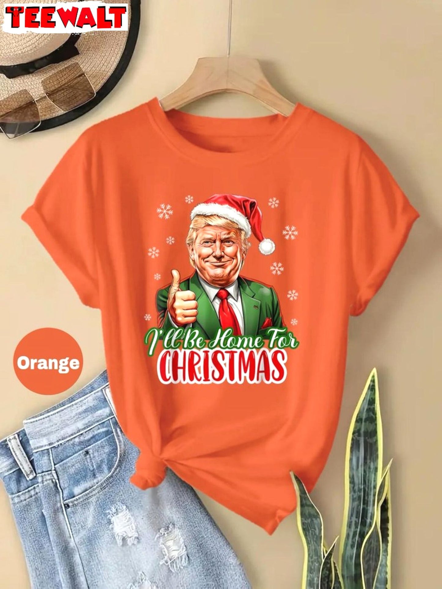 Funny Trump 2024 Santa Claus T Shirt, Christmas Holiday Tee