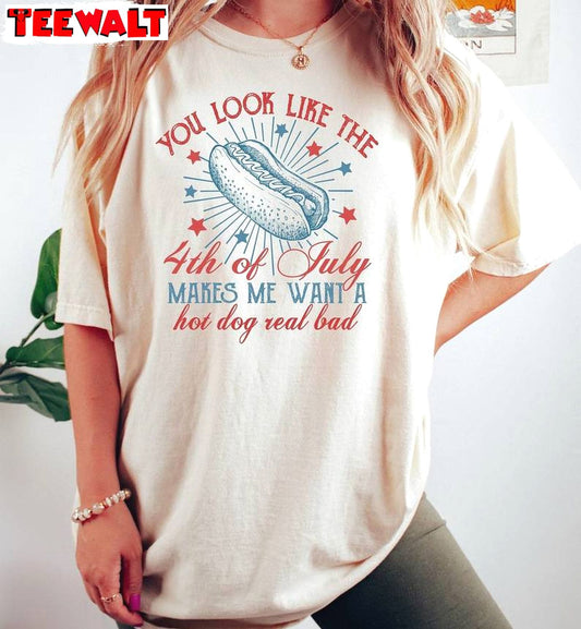 Trendy 4th Of July Short Sleeve , Comfort You Look Like The 4th Of July Shirt Sweater