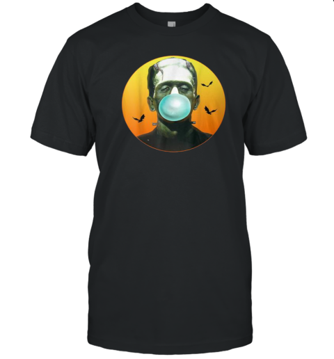 Frankenstein Monster Blowing Bubbles Halloween T-Shirt