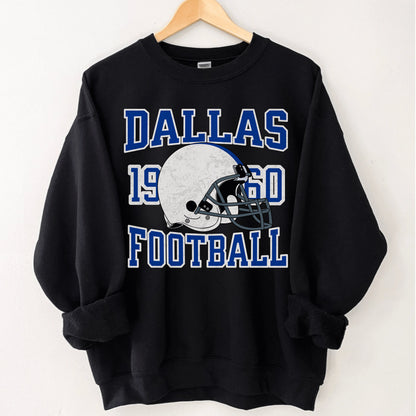 Vintage Dallas Football Sweatshirt - Cowboys Fan Crewneck Shirt