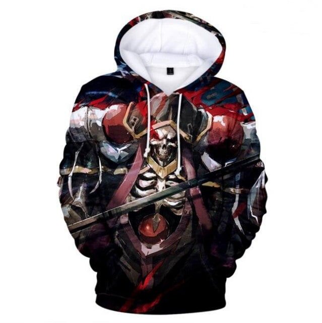 Ainz Ooal Gown Overlord Japanese 3D Zip Hoodie