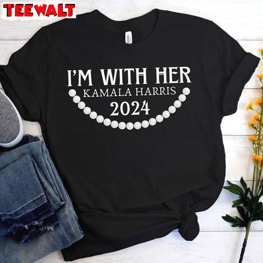 Basic I'm With Her Kamala Shirt, 2024 Election Unisex T