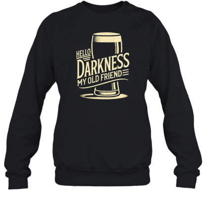 Hello Darkness My Old Friend Beer Silent Pancake T-Shirt