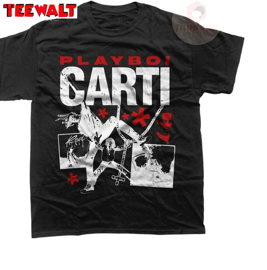 Playboi Carti Antagonist Shirt , New Rare Whole Lotta Red Album Crewneck Long Sleeve