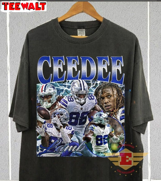 Vintage Ceedee Lamb Shirt, Dallas Football T-Shirt