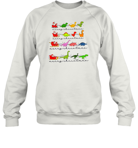 Dinosaur Chirstmas Tree Teacher T-Shirt