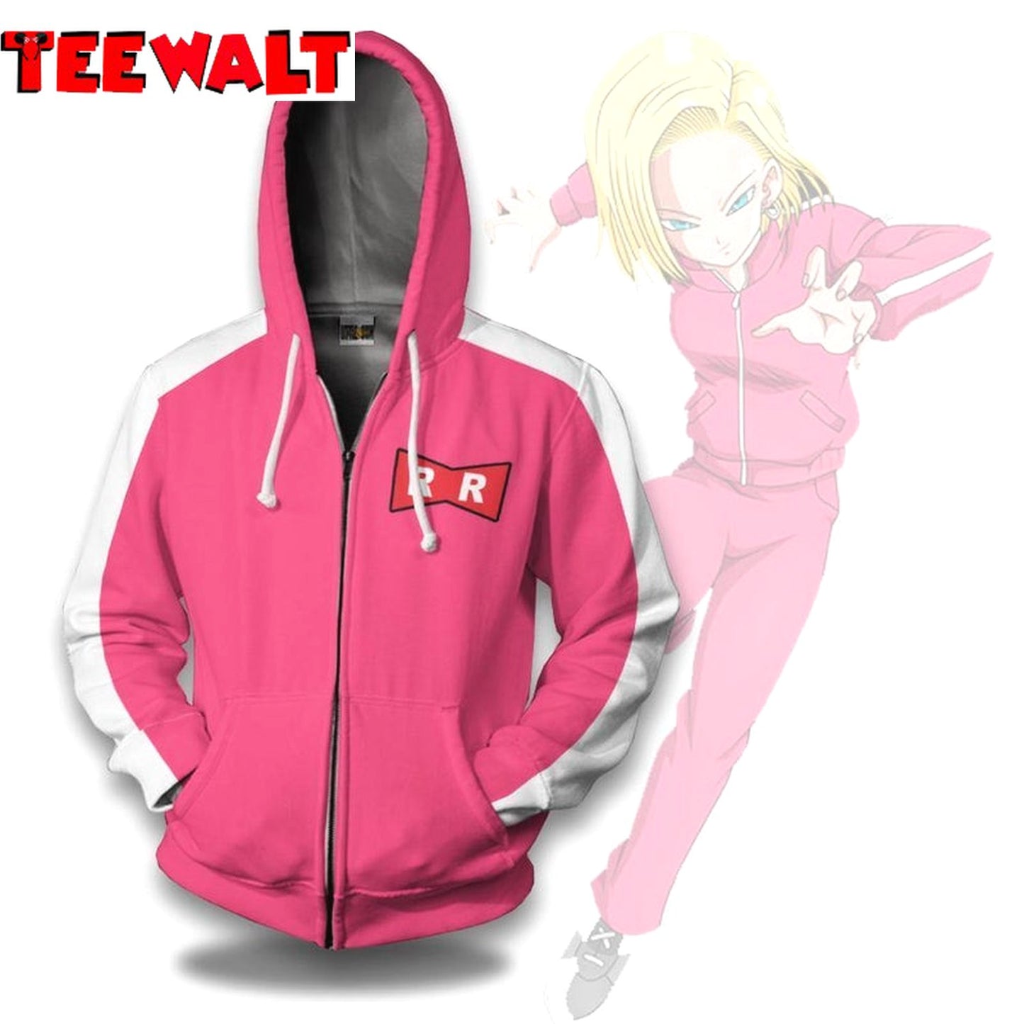 Android 18 Unisex Casual Hoodie Dragon Ball Z