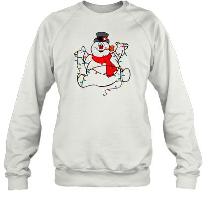 Frosty The Snowman Christmas Lights Teacher T-Shirt