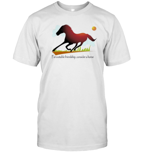 I&#39Ve Been Knofor A Stable Friendship Consider A Horse T-Shirt