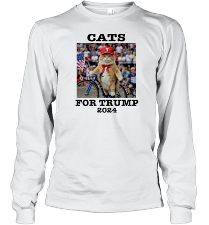 Cats For Trump 2024 Donald Trump Cat Meme T-Shirt