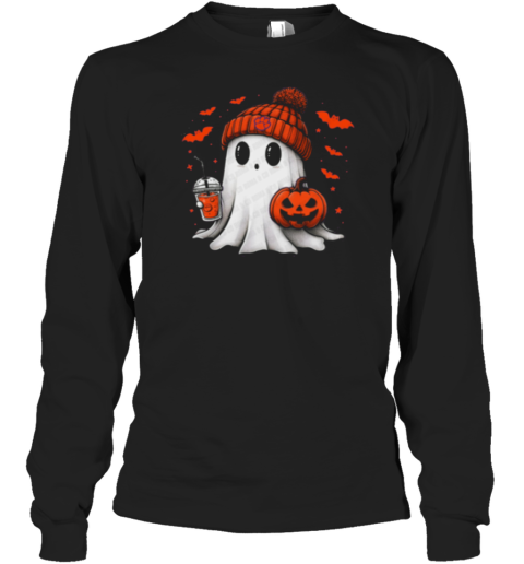 Halloween Clemson Tigers NCAA Football Fan Ghost With Pumpkin T-Shirt