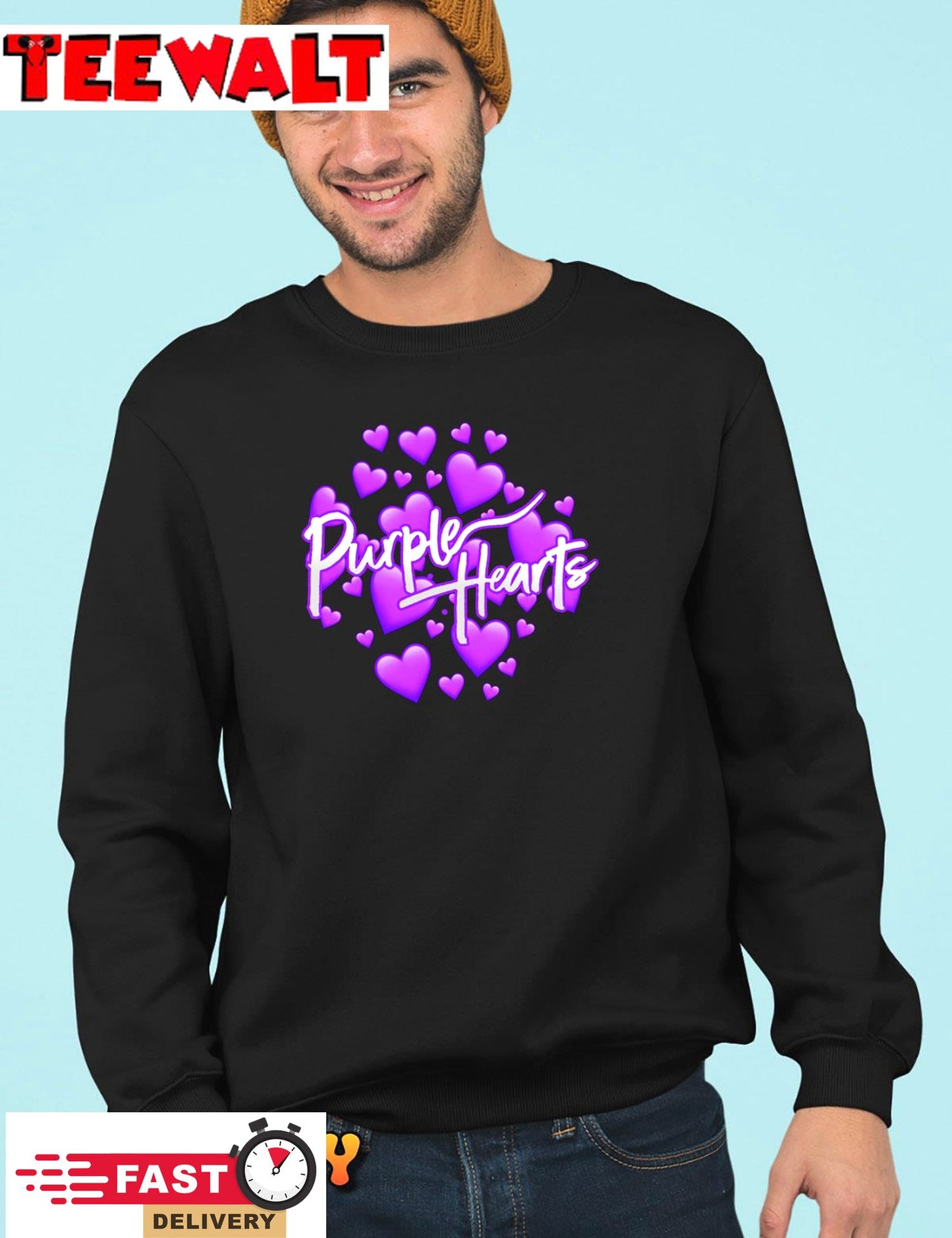 Purple Heart Art Unisex T-Shirt