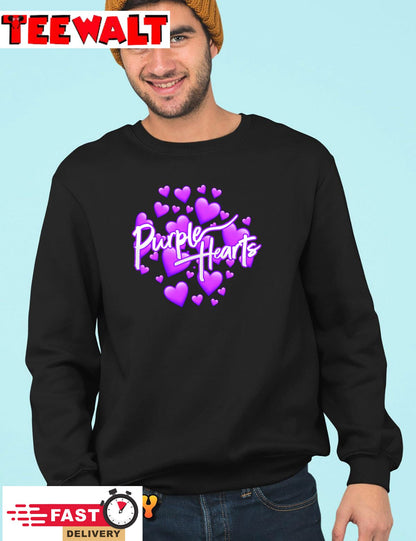 Purple Heart Art Unisex T-Shirt