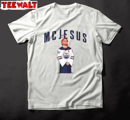 Connor Mcdavid Short Sleeve , Retro McJesus Shirt Long Sleeve