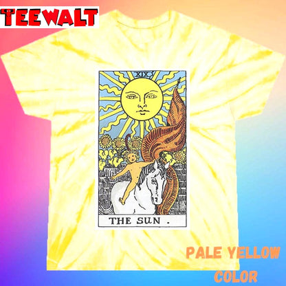 The Sun Tarot Unisex Tie Dye Tee