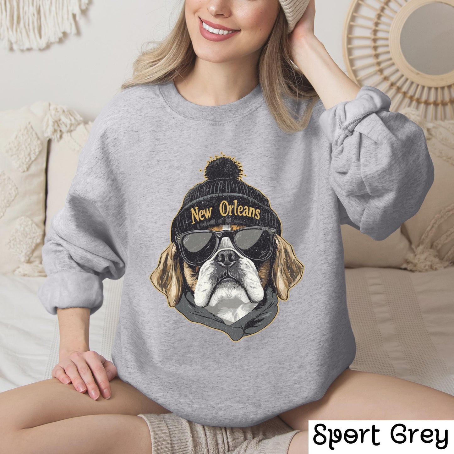 New Orleans Football Sweatshirt, Vintage Game Day Apparel