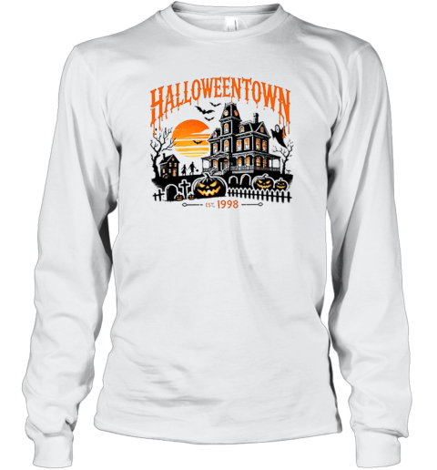 Halloween Town Pumpkin Ghost Bat Teacher T-Shirt