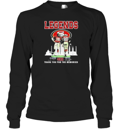 Legends The 49Ers Of San Francisco Thank You For The Memories T-Shirt