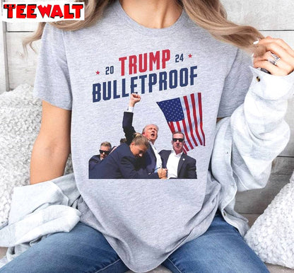 Unique Fight President Trump Unisex Hoodie, New Rare Trump Bulletproof