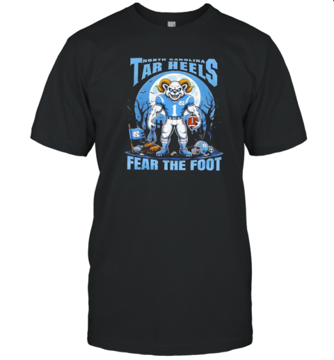 North Carolina Tar Heels Football Fear The Foot Halloween T-Shirt