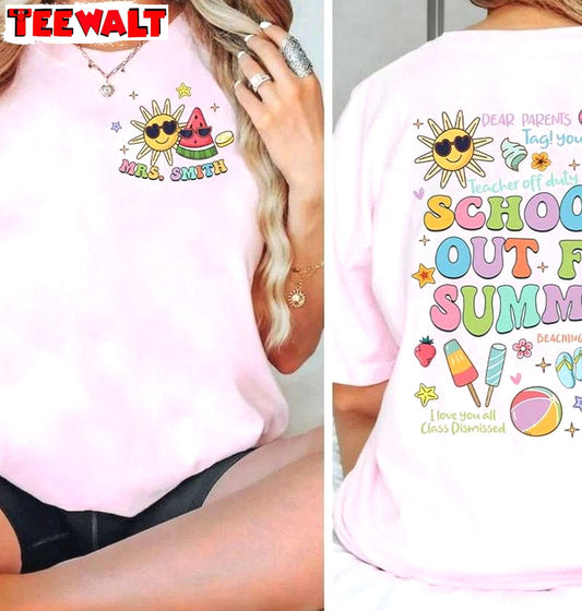 Last Day Of School Trendy Shirt, Goodbye School Hello Summer T-shirt