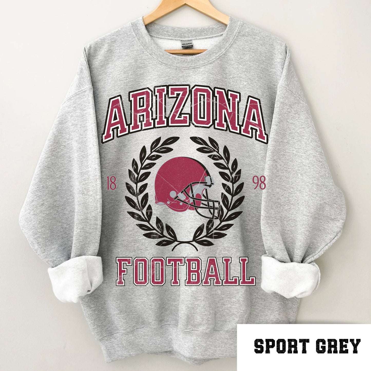 Arizona Football Vintage Sweatshirt, Retro Cardinal Shirt, Cardinal Football Gift