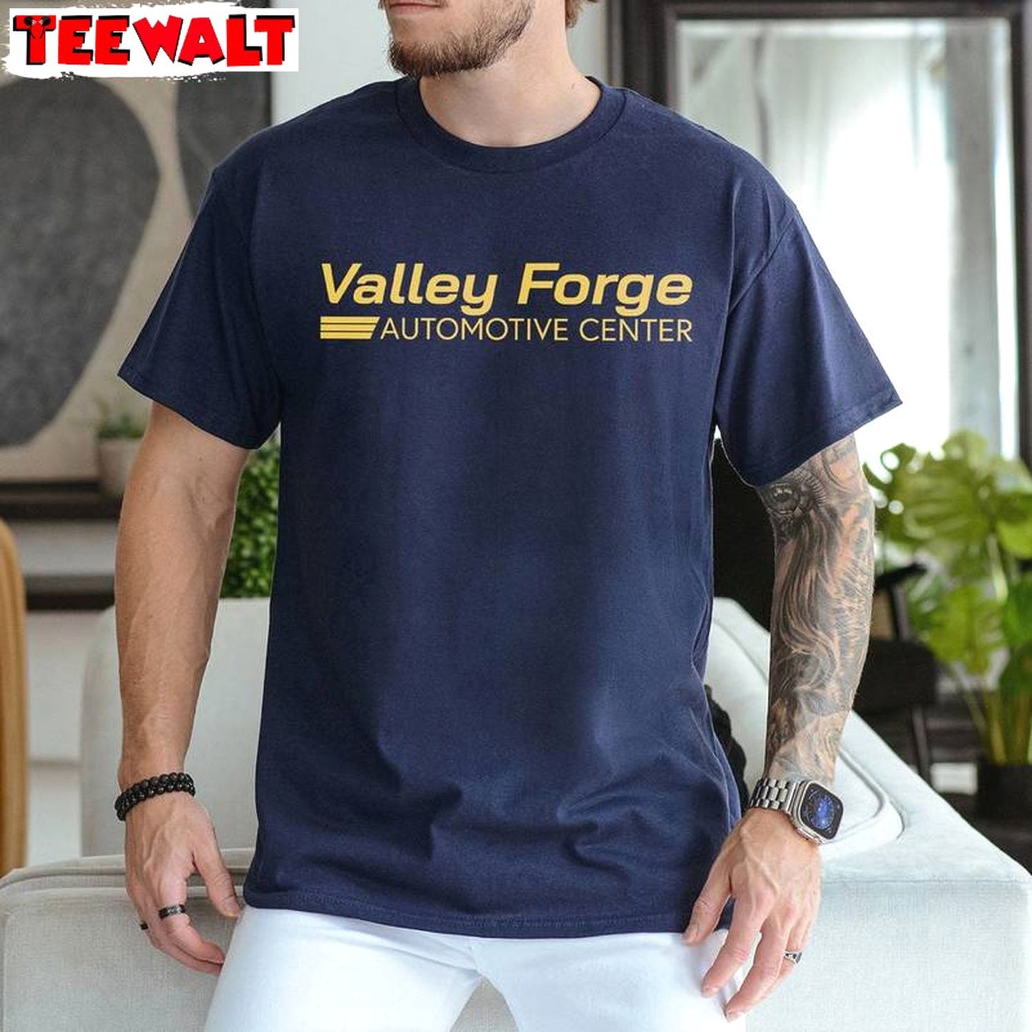 Valley Forge Automotive Center Shirt, Groovy Car And Tires Store Long Sleeve Hoodie