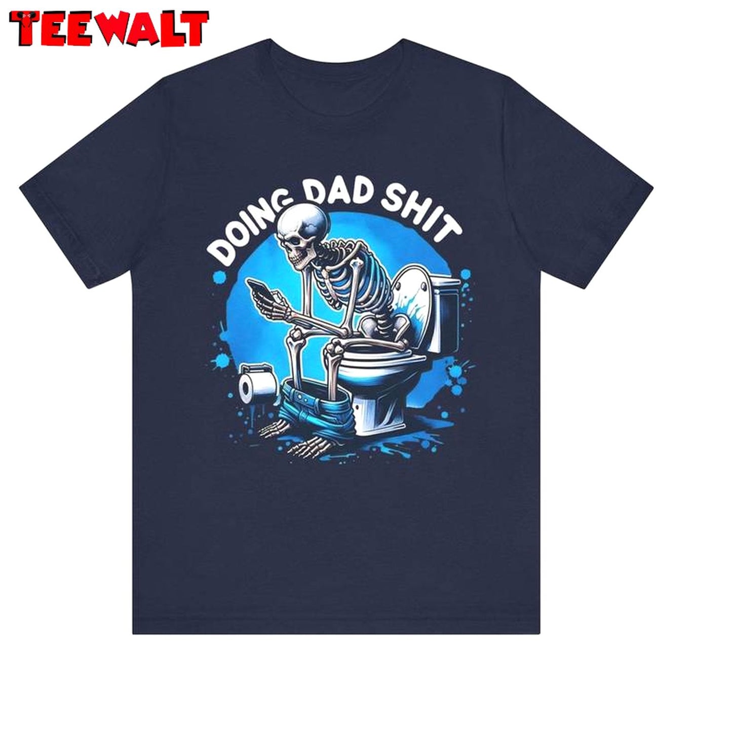 Comfort Doing Dad Shit Shirt, Retro Dad Always In The Bathroom Crewneck Long Sleeve