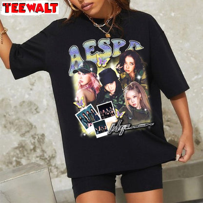 Retro Aespa Whiplash Album Shirt, Armageddon Album Shirt