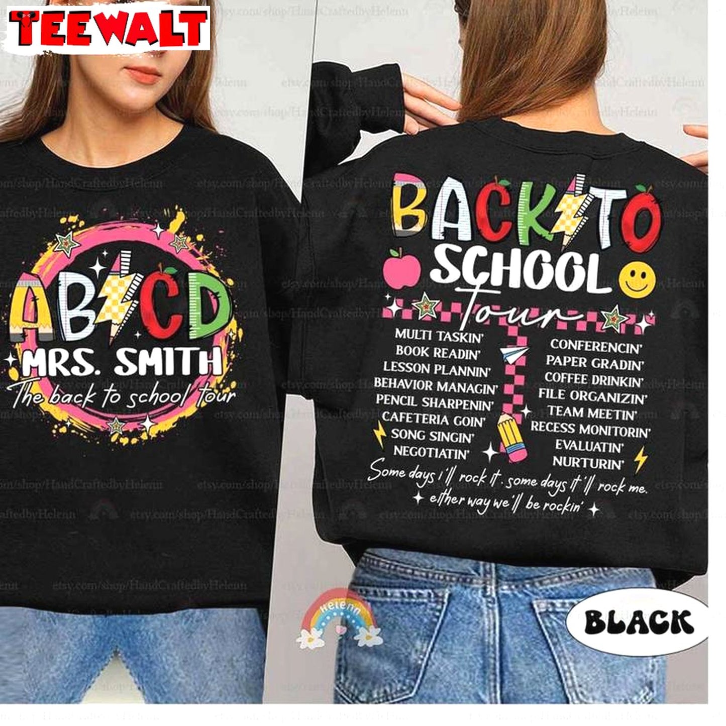 Kindergarten Teacher Unisex T Shirt , Groovy The Back To School Tour Shirt Sweater