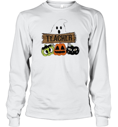 Halloween Teacher Black Cat Teacher T-Shirt