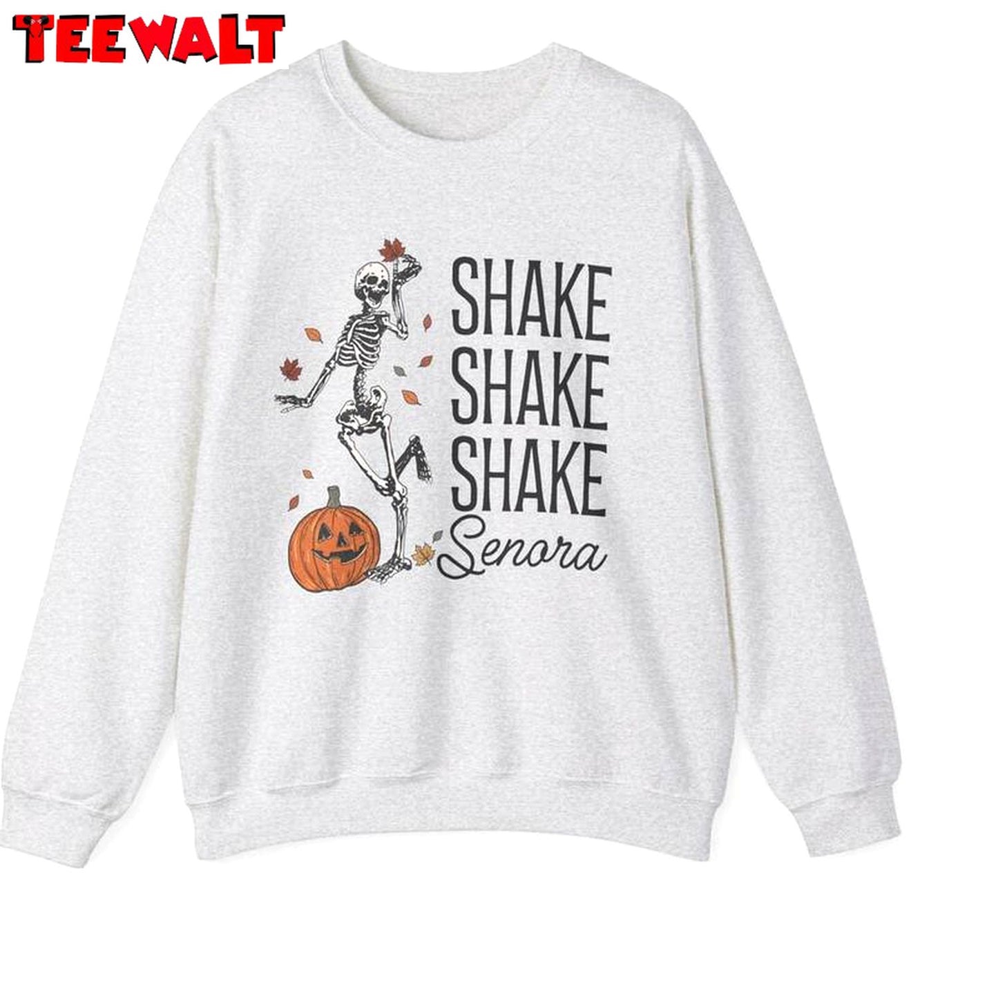 Skeleton Halloween Short Sleeve , Trendy Shake Shake Shake Senora