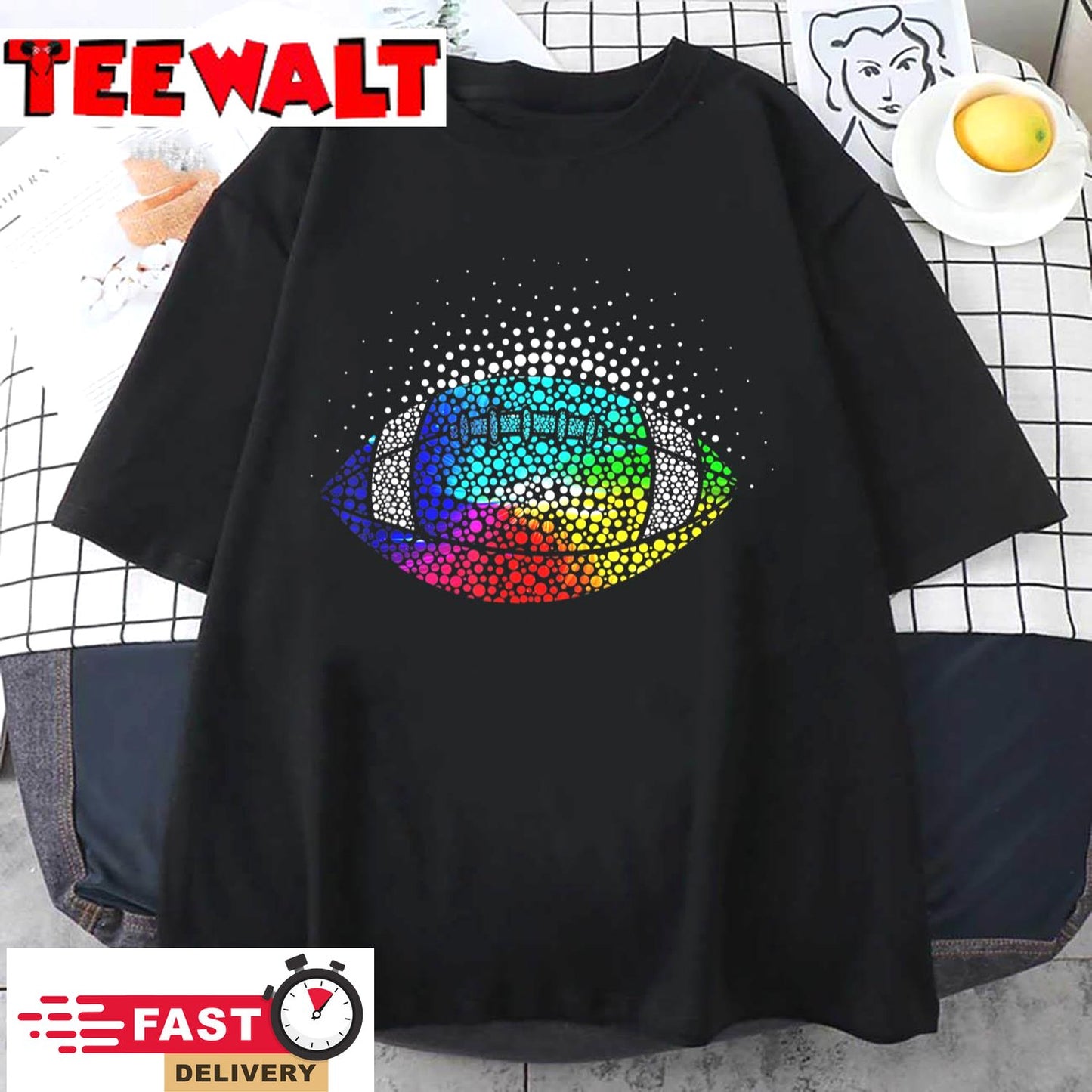 Colorful Dot Football Happy International Dot Day Boys Girls T-Shirt