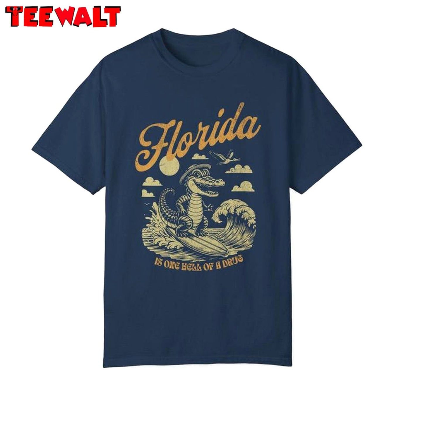 Fantastic Florida Is One Hell Of A Drug Hoodie, Groovy Bury Your Regrets Florida Shirt Tank Top