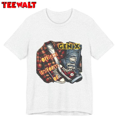 New Rare Gen X Shirt, Official Uniform Of Gen X Vintage Crewneck