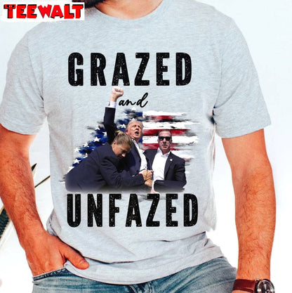 Glazed And Unfazed Limited Shirt, Trump Supporter Modern Crewneck Tee Tops