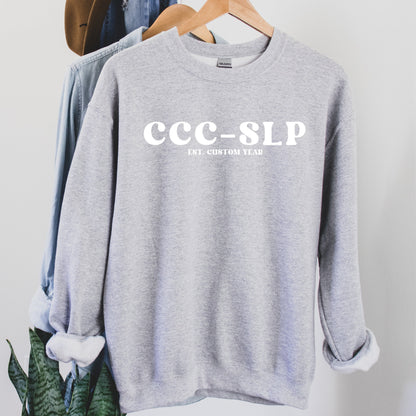 Custom Speech Therapist Sweatshirt, Slp Gift For Speech Language Pathologist