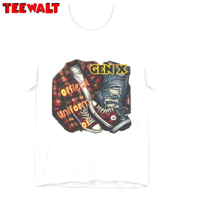 New Rare Gen X Shirt, Official Uniform Of Gen X Vintage Crewneck