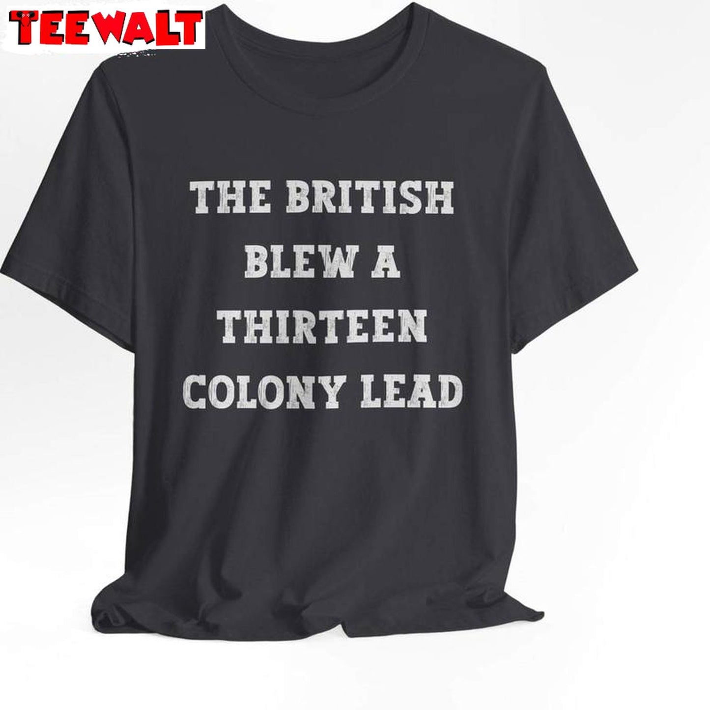 British Blew 13 Colony Lead Limited Shirt, Neutral July 4th Crewneck Long Sleeve