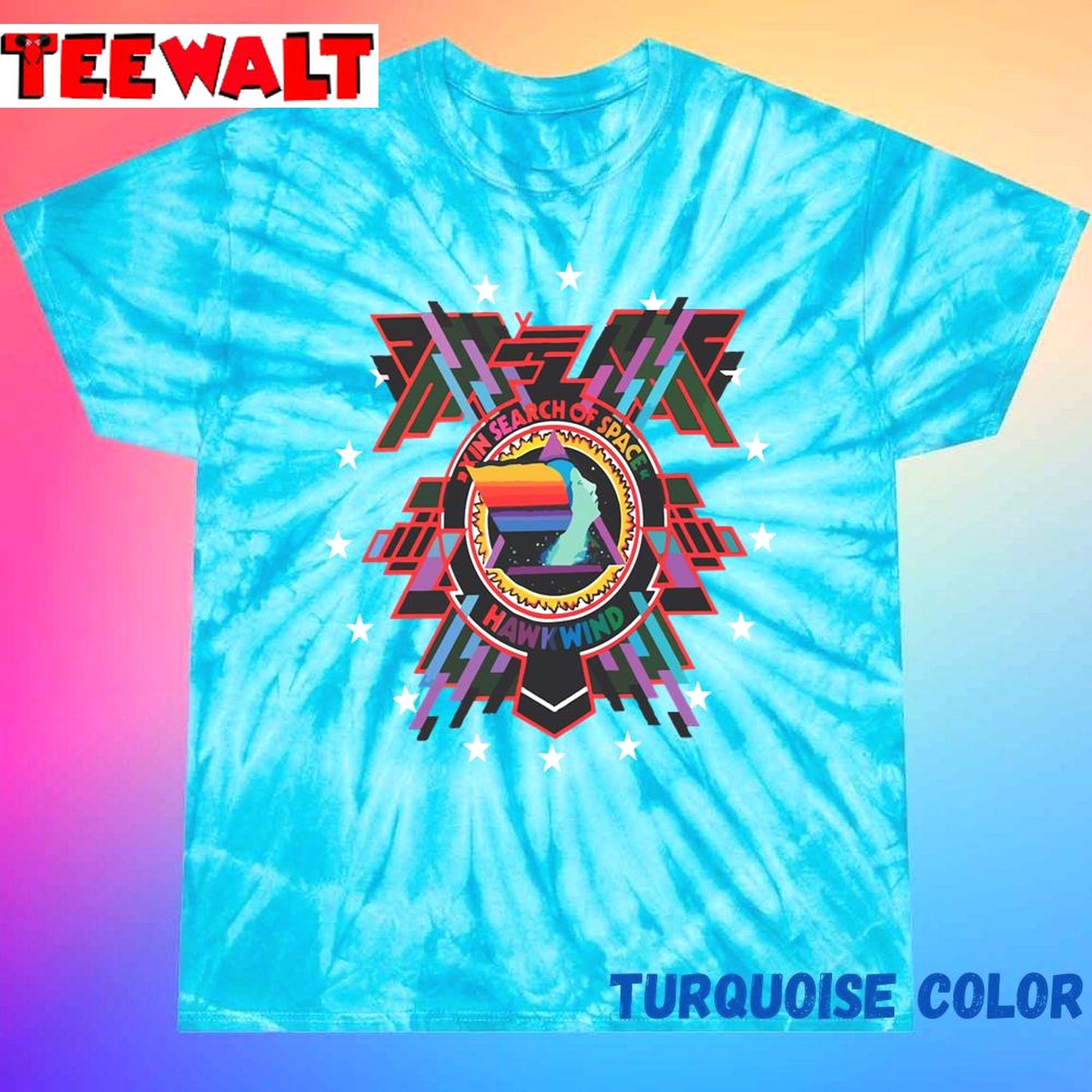 Hawkwind – In Search Of Space Unisex Tie Dye Tee