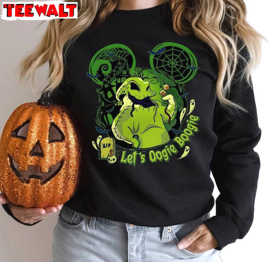 Cool Design Oogie Boogie Shirt, Halloween Trip Short Sleeve Crewneck