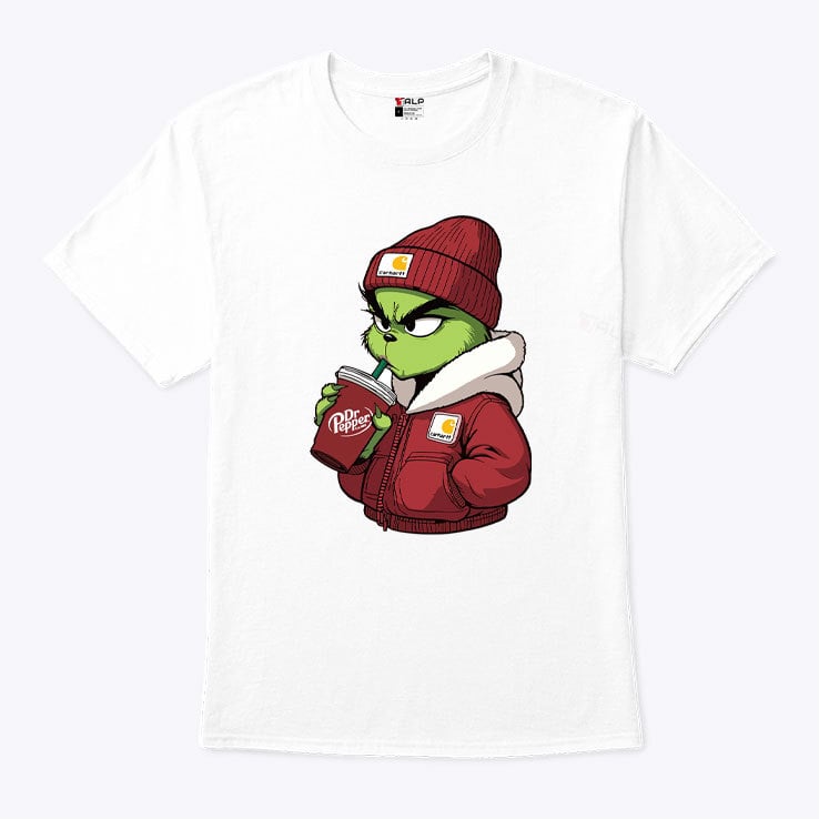 Christmas Grinch Dr Pepper T Shirt