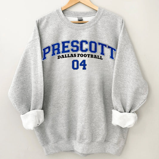 Dak Prescott Sweatshirt Dallas Cowboys Football Shirt Crewneck