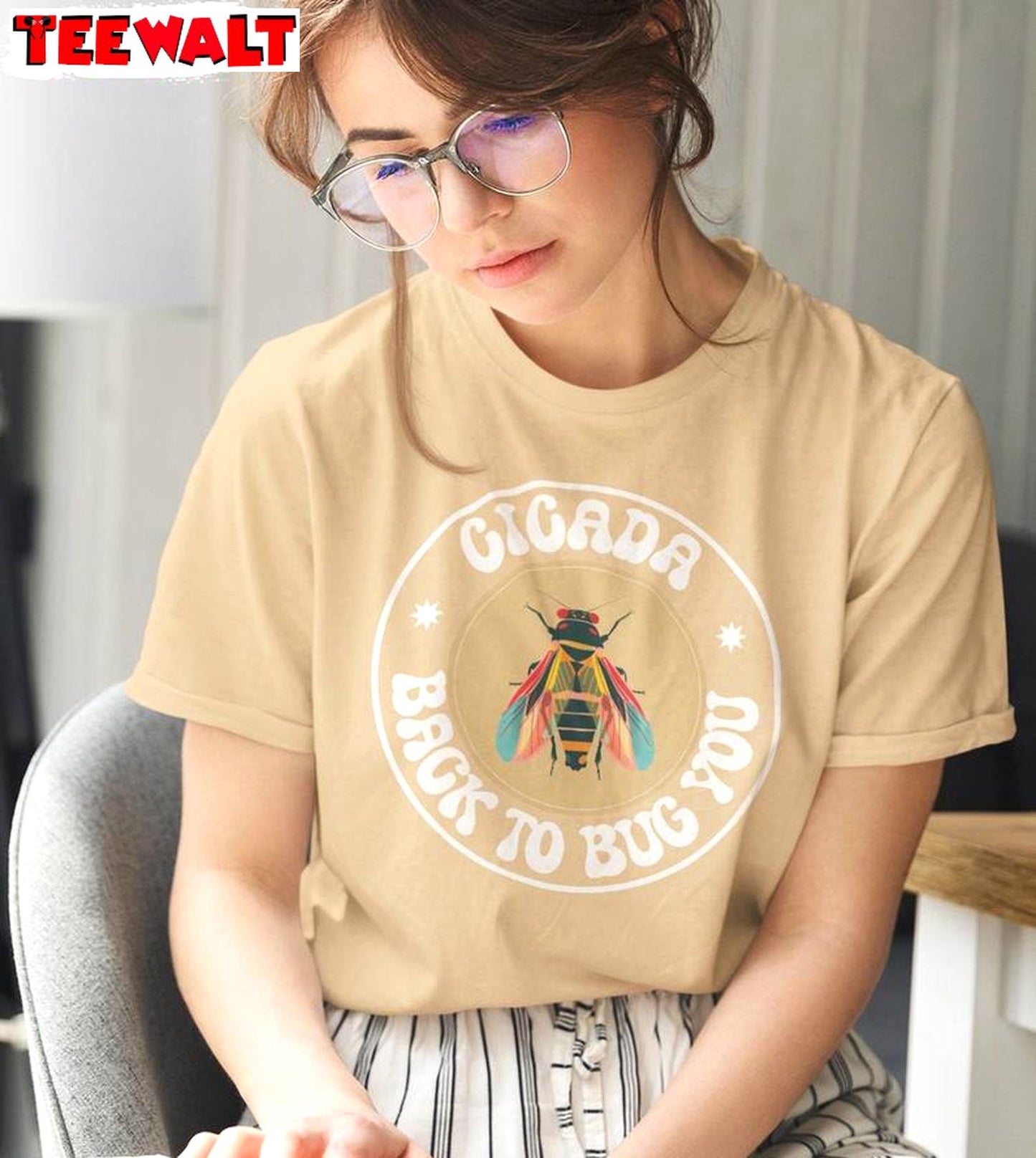 Insect Cicada Shirt, 2024 Year Of The Cicada Crewneck Sweatshirt Sweater