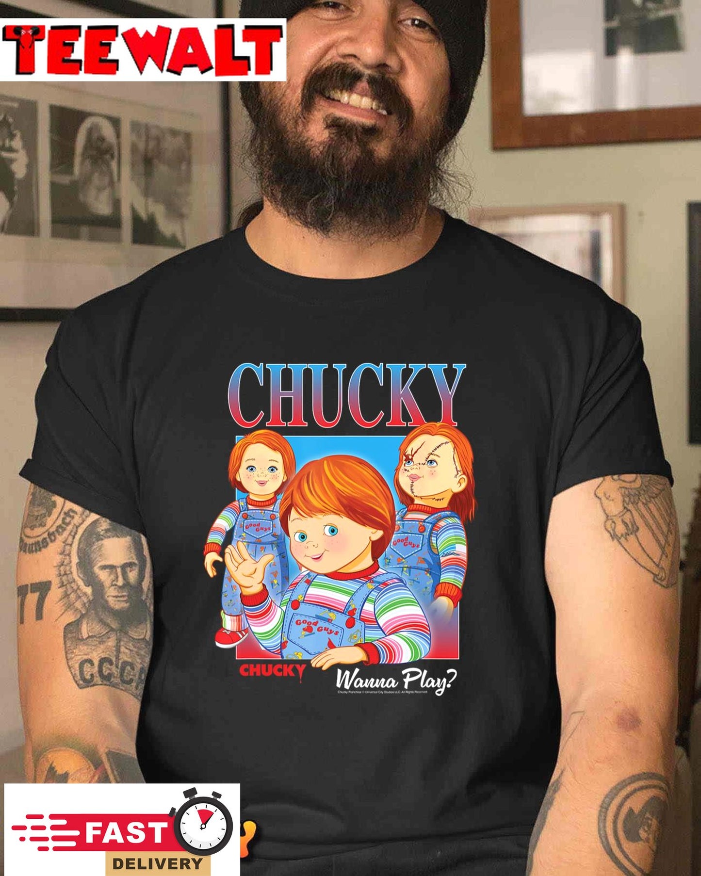 Chucky Wanna Play Vintage T-Shirt