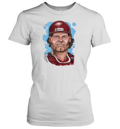 Darren Daulton GOAT Philadelphia Phillies Caricature T-Shirt