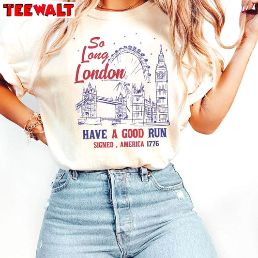 Funny Swiftie Unisex Hoodie, Limited So Long London 4th Of July Shirt Sweater