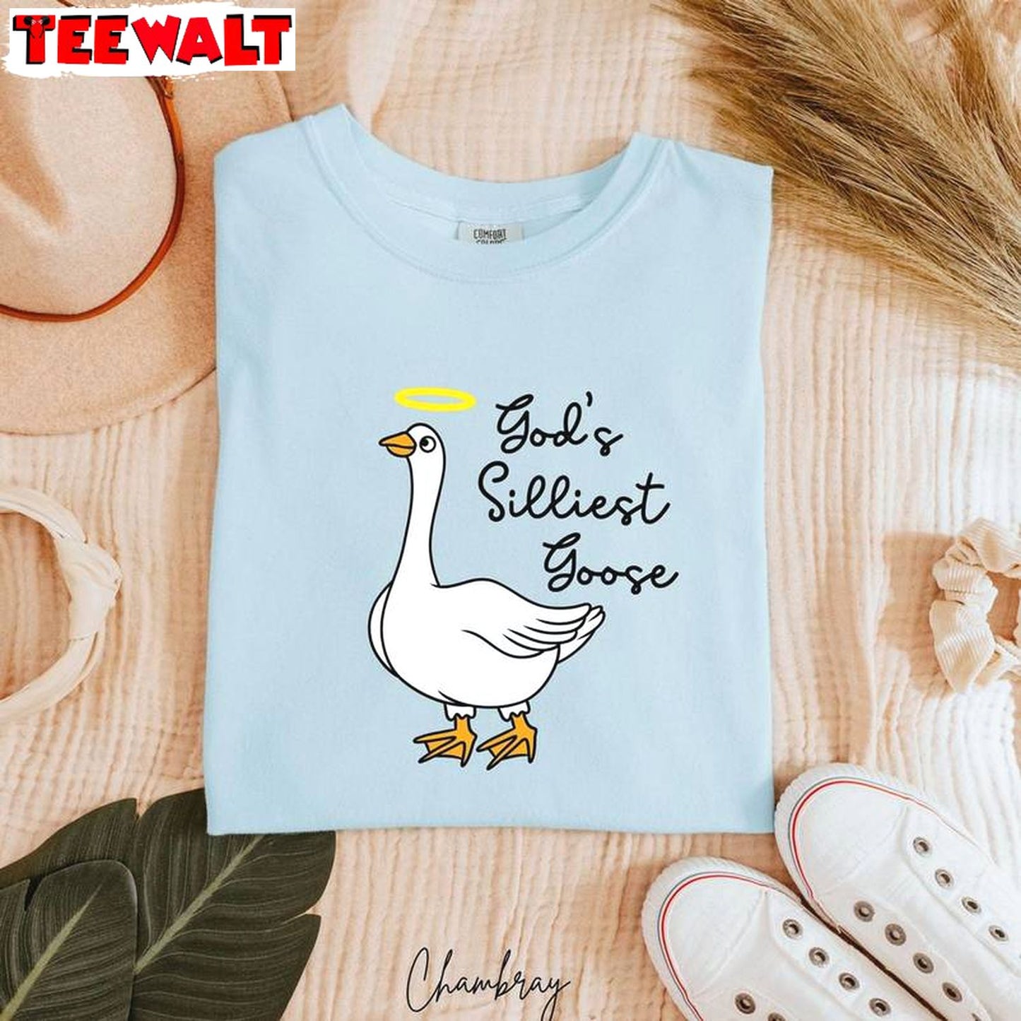 Comfort God's Silliest Goose T-shirt, Christian Inspired Crewneck