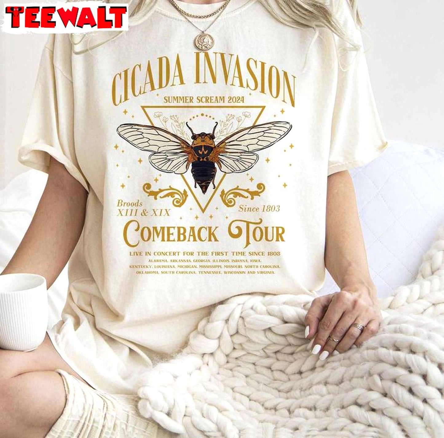 Cicadas Invasion Comeback Tour Sweatshirt , Trendy Cicada Comeback Tour Shirt