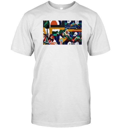 Colorful Expressive Abstract Digital Painting Art T-Shirt